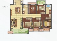 世茂云熙阁约137㎡户型