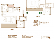 溪棠雅园约200平户型图