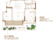 溪棠雅园约115平户型图